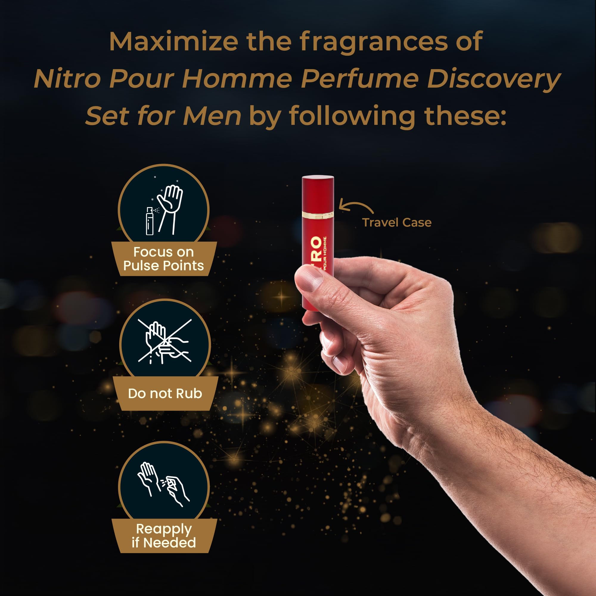 Dumont Nitro Red edition mini spray, daytime confidence