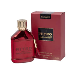 Dumont Nitro Red Intensely Extrait De Parfum bottle front for confident evenings.