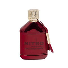 Dumont Nitro Red Intensely Extrait De Parfum packaging box highlights premium depth.
