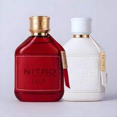 Dumont Nitro White bottle front with pristine modern look and fresh vibe