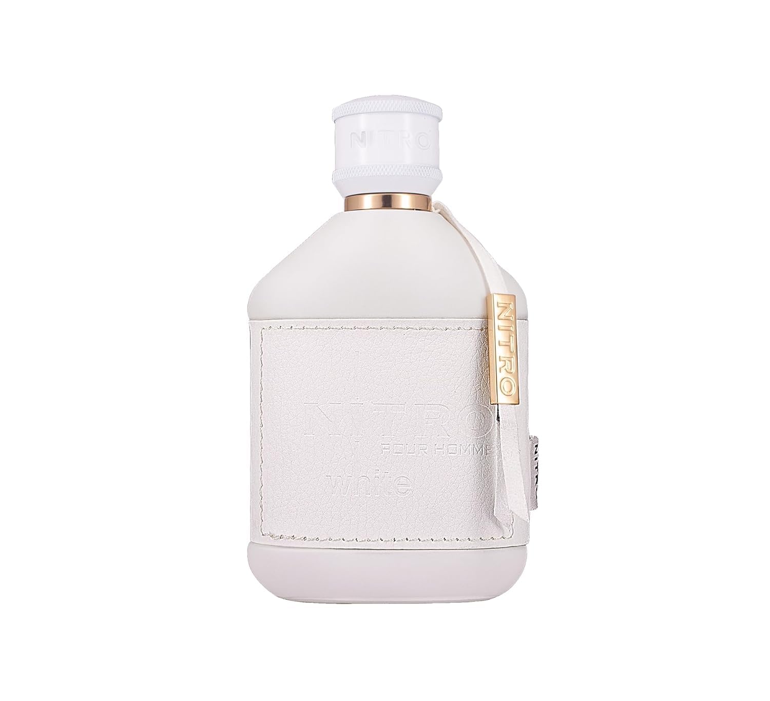 Dumont Nitro White spray application suggesting a fresh signature scent.