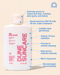 DUNE SUNCARE The Mug Guard application glide demonstrating smooth rub-in