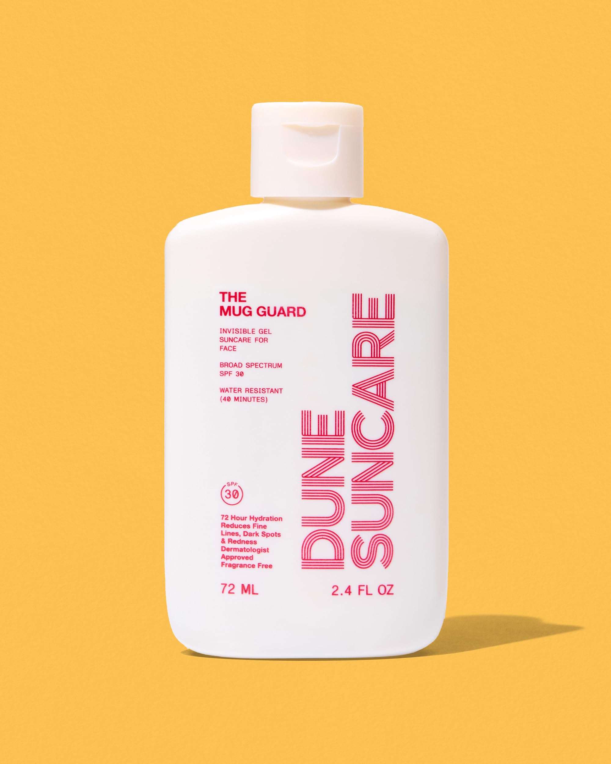 DUNE SUNCARE The Mug Guard on-beach routine with sun protection and reapplication