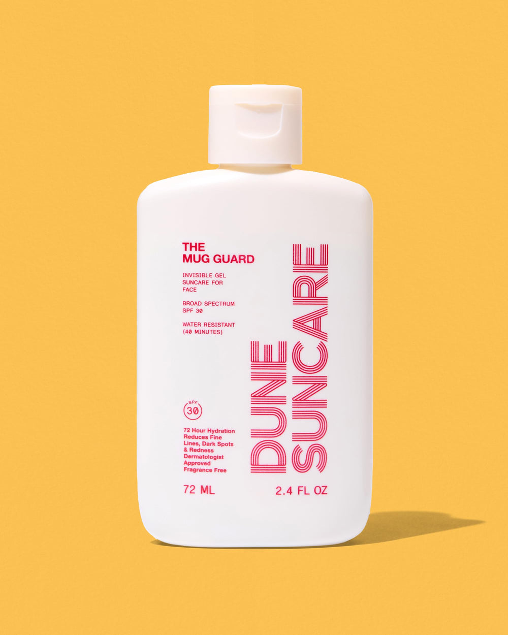 DUNE SUNCARE The Mug Guard on-beach routine with sun protection and reapplication