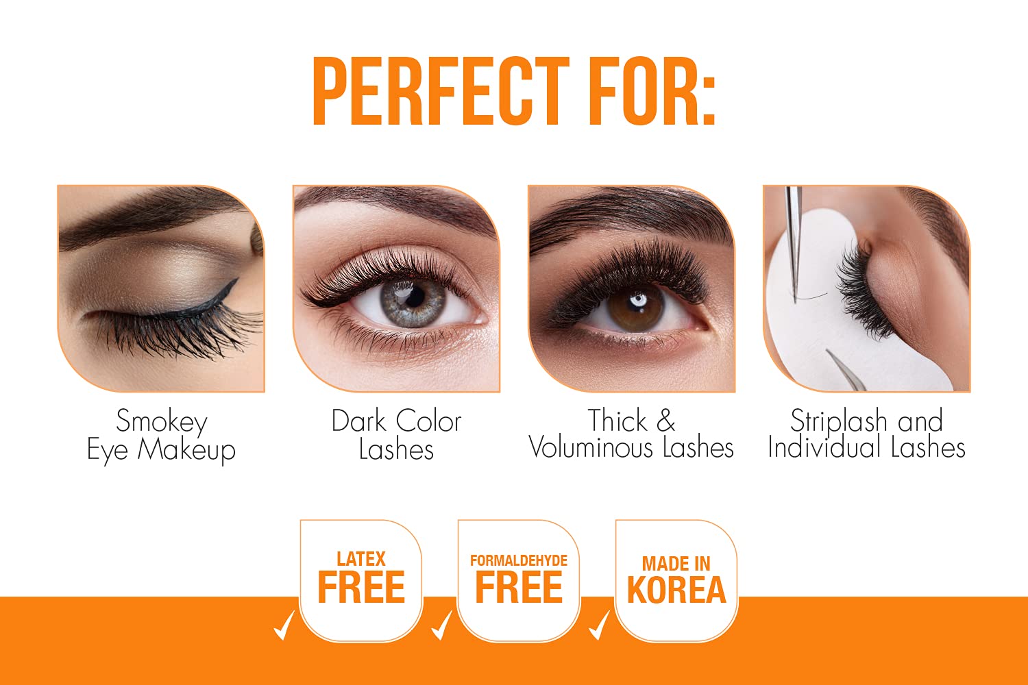 DUO Brush-On Strip Lash Adhesive dark tone dries black for seamless lash integration