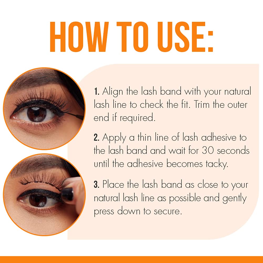 DUO Brush-On Strip Lash Adhesive dark tone hold indicating reliable all-day wear