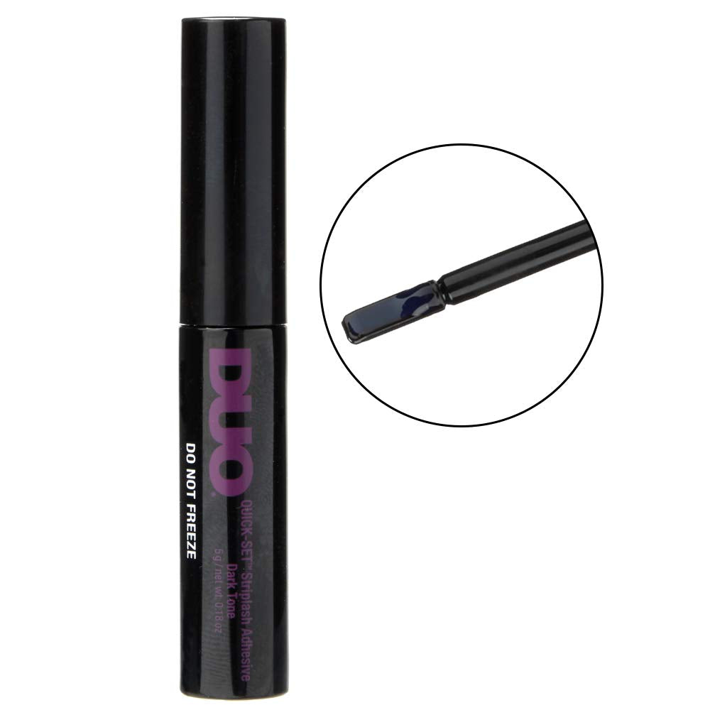 DUO Quick-Set Dark Tone with strip lashes ready for easy application.