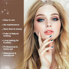 Duoffanny color tools included help precise brow and lash application