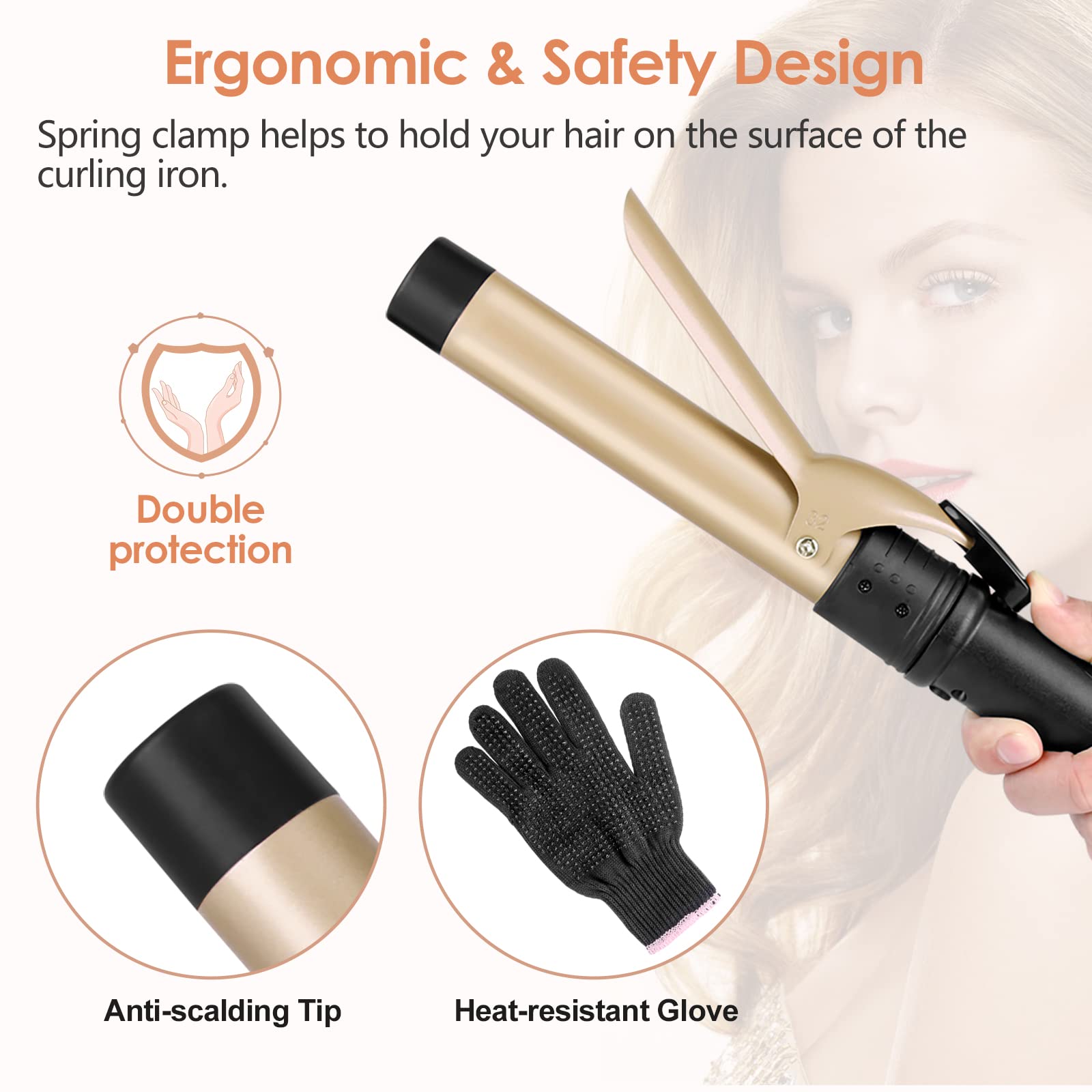 Duomishu travel-ready dual voltage curling iron for worldwide use.