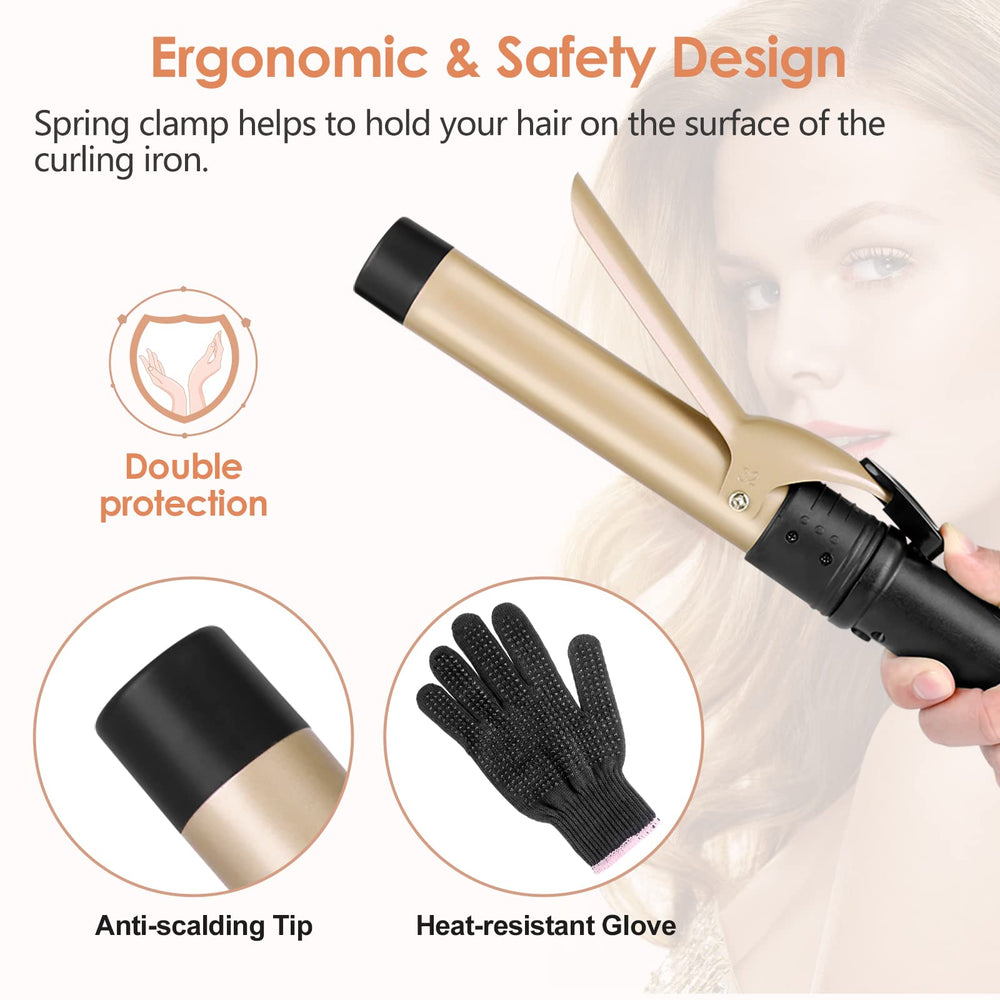 Duomishu travel-ready dual voltage curling iron for worldwide use.