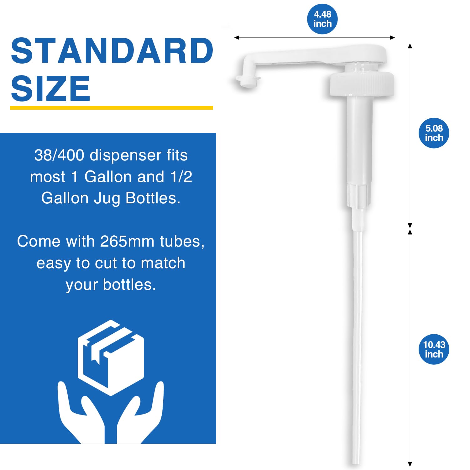 DupakSYS four-pack pump caps included for leak-proof gallon jugs and spill-free handling