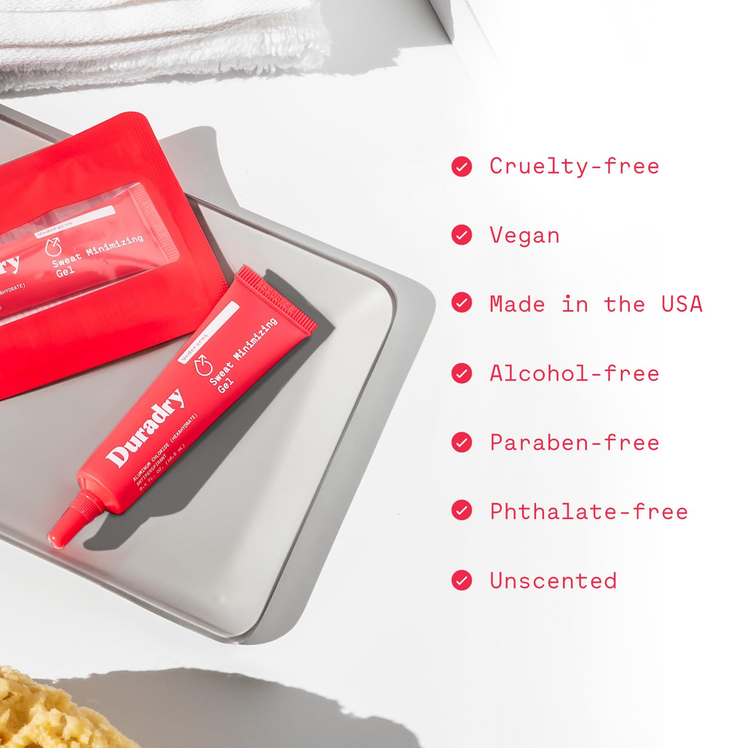 Duradry anti-odor protection in action for daily confidence.