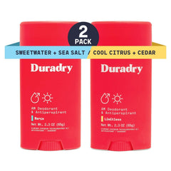 Duradry clinical-strength stick application provides all-day underarm protection