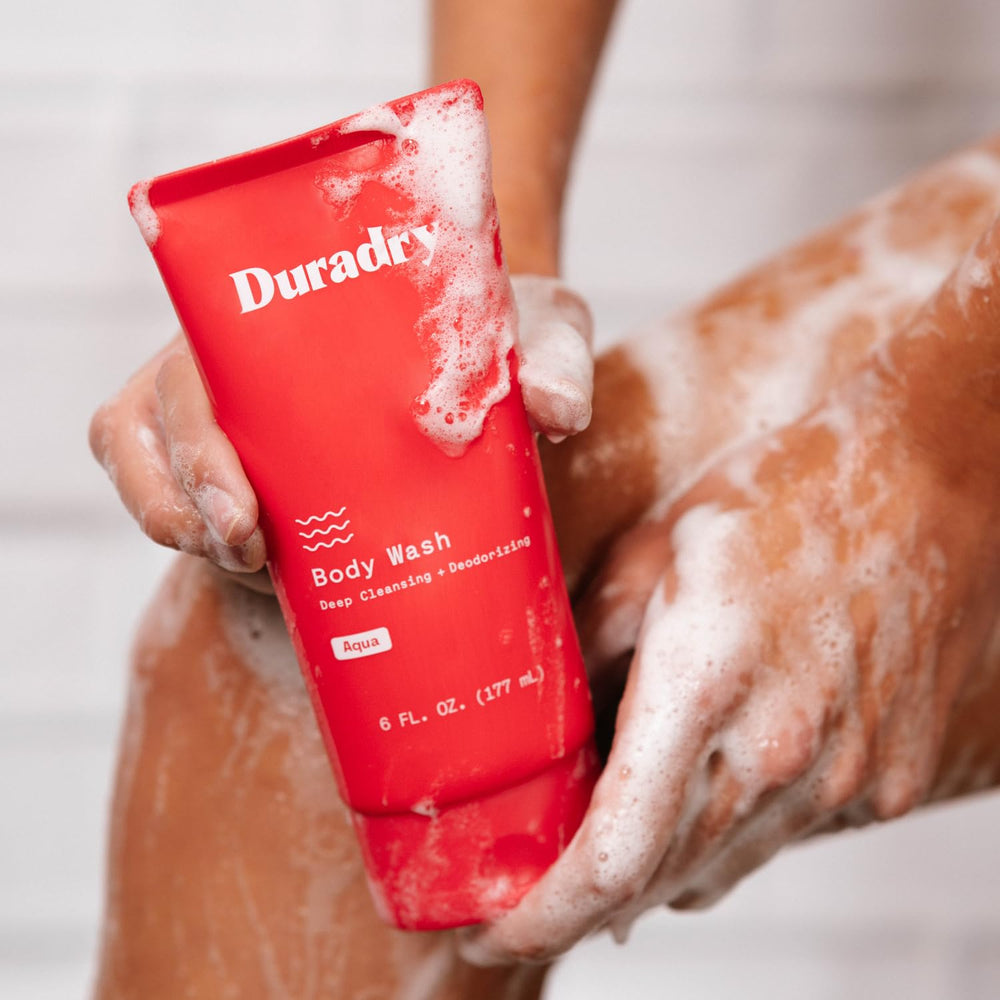 Duradry bergamot-grapefruit image highlights natural scent for all-day odor control.