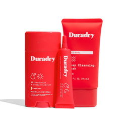 Duradry Limitless antiperspirant stick close-up for all-day underarm protection.