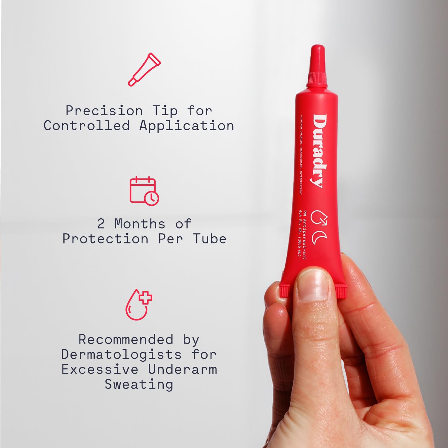 Duradry long-lasting coverage showing up to 45 days of protection.