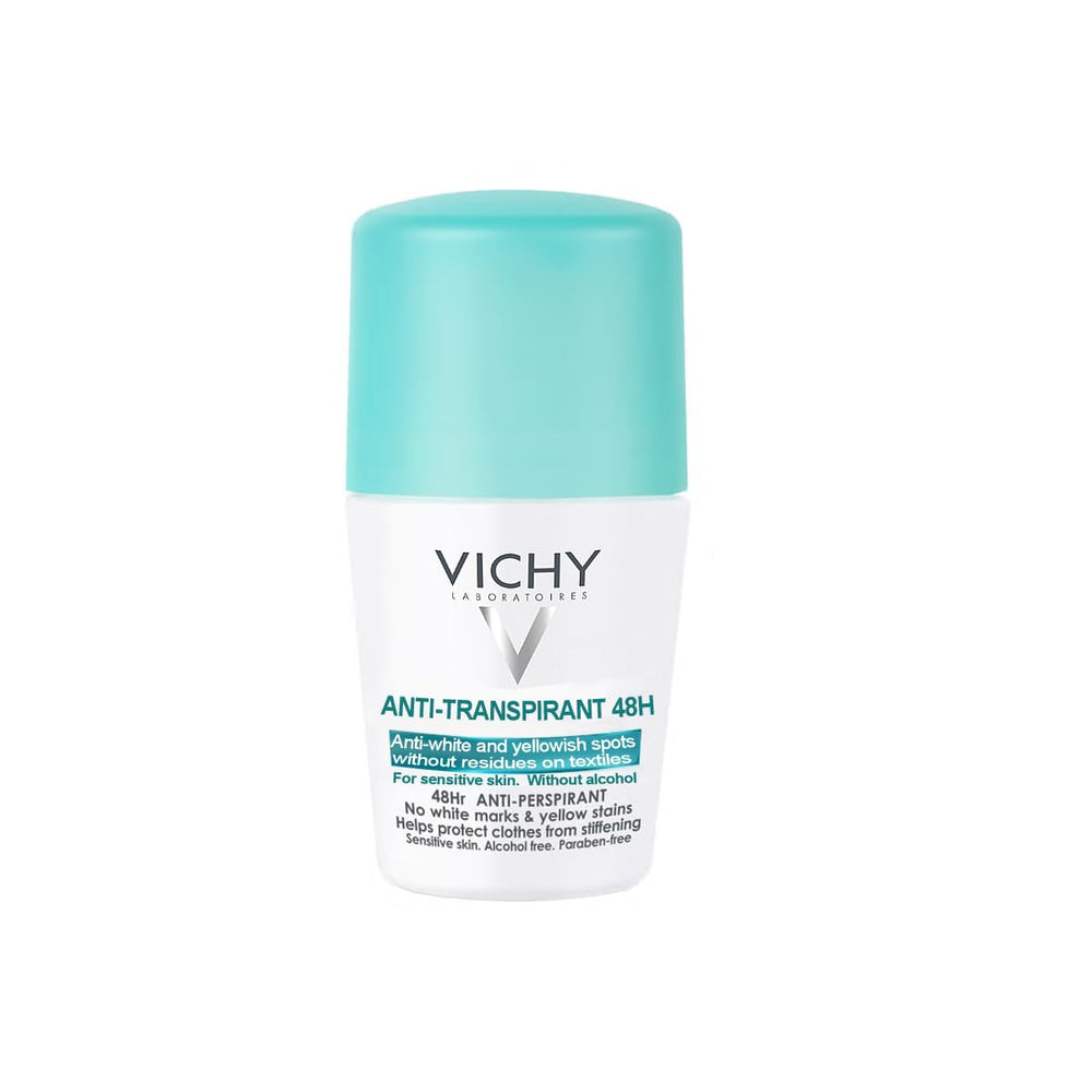 DurbaLife anti-transpirant roll-on 48h bottle shows long-lasting freshness for sensitive skin.