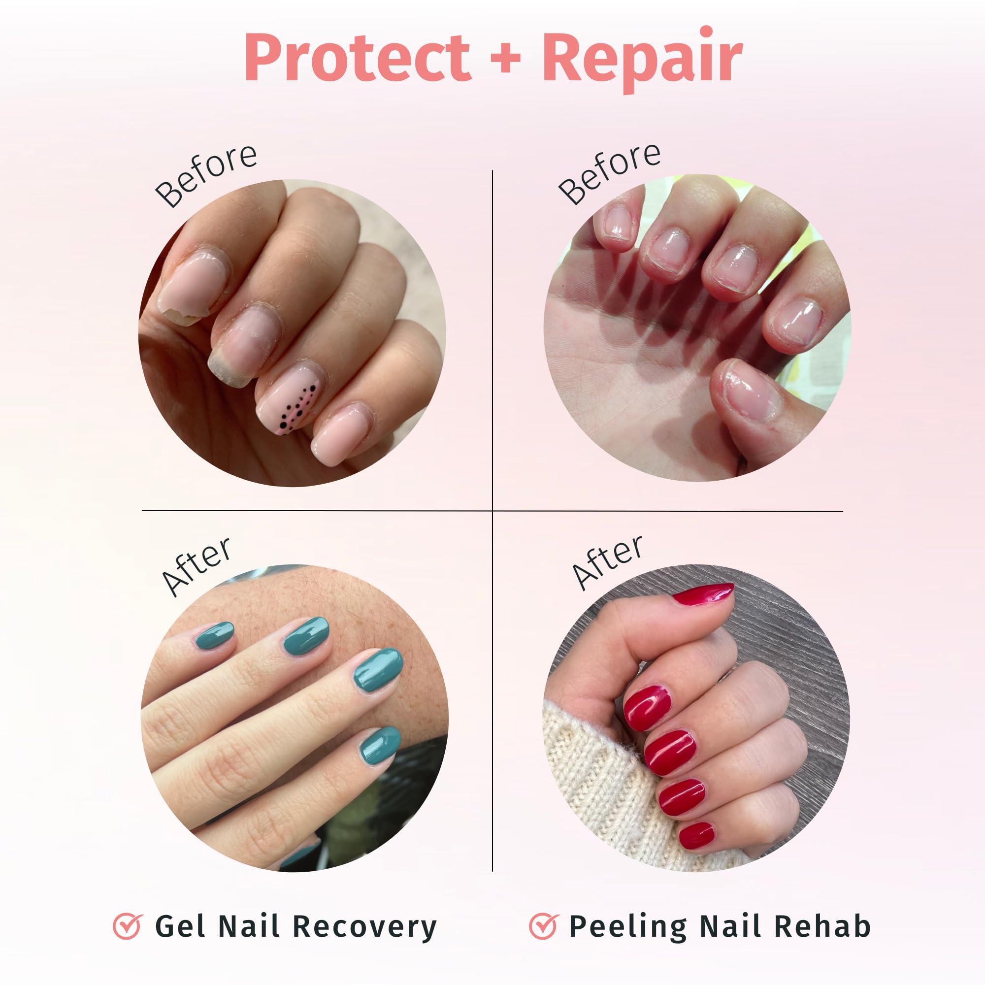 Duri Rejuvacote 1 base coat standalone use supports nail strength while layering under color.