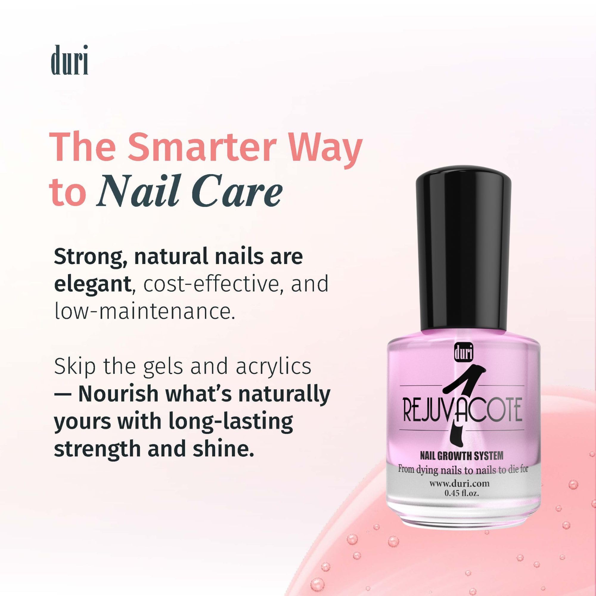 duri Rejuvacote 1 nail-health-gloss shows healthy shine and growth potential