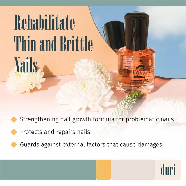 Duri Rejuvacote 2 nails closeup showing improved flexibility and moisture retention.