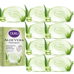 Duru Aloe Vera Glycerin Bar Soap pack shot highlighting vegan cleansing bar for sensitive skin