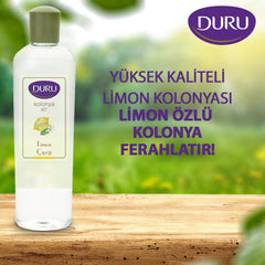 Duru lemon cologne cap close-up highlighting zesty aroma for quick refresh