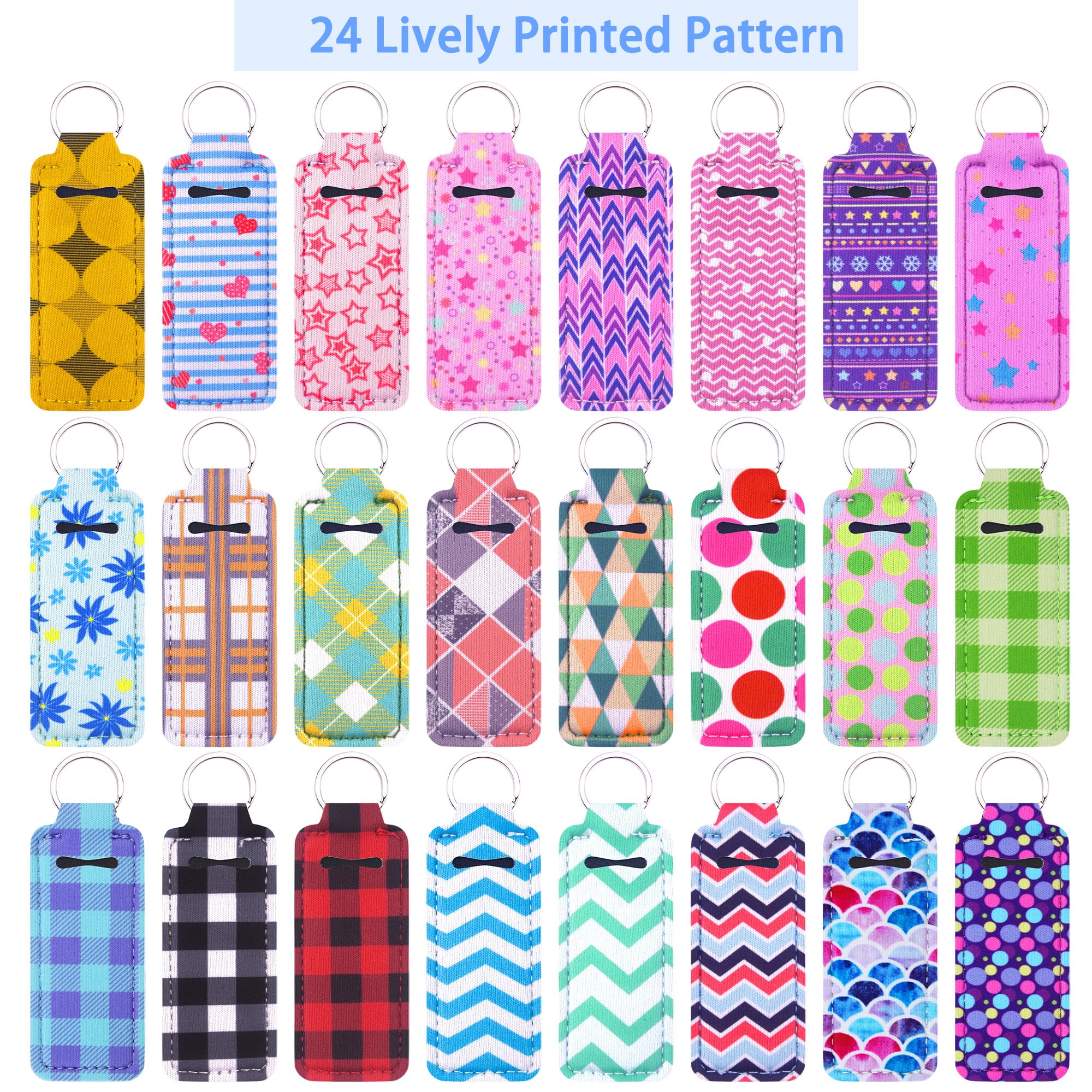 Duufin lip balm holder clip cords shown for secure bag attachment.