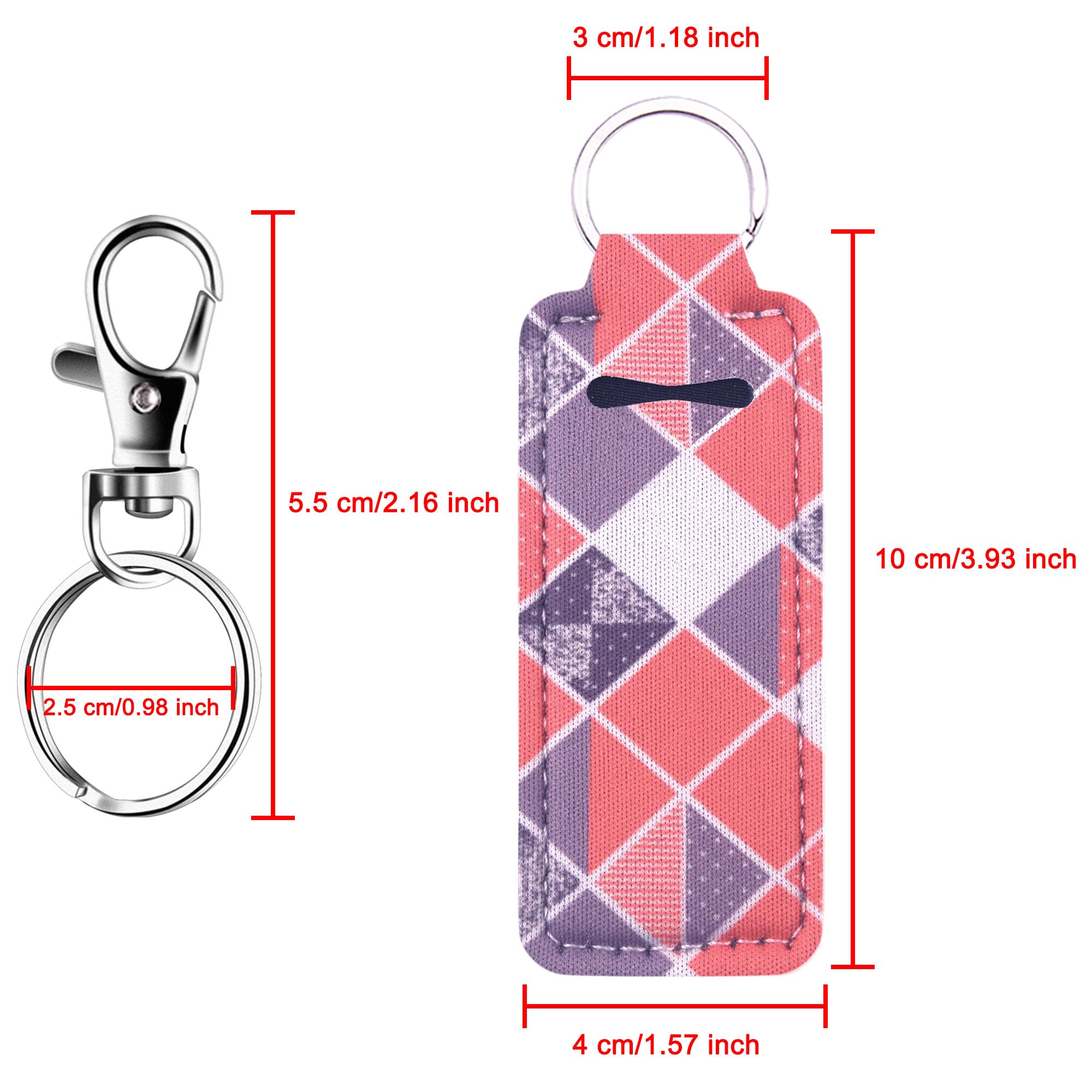 Duufin neoprene material close-up, durable and lightweight lip balm holder.