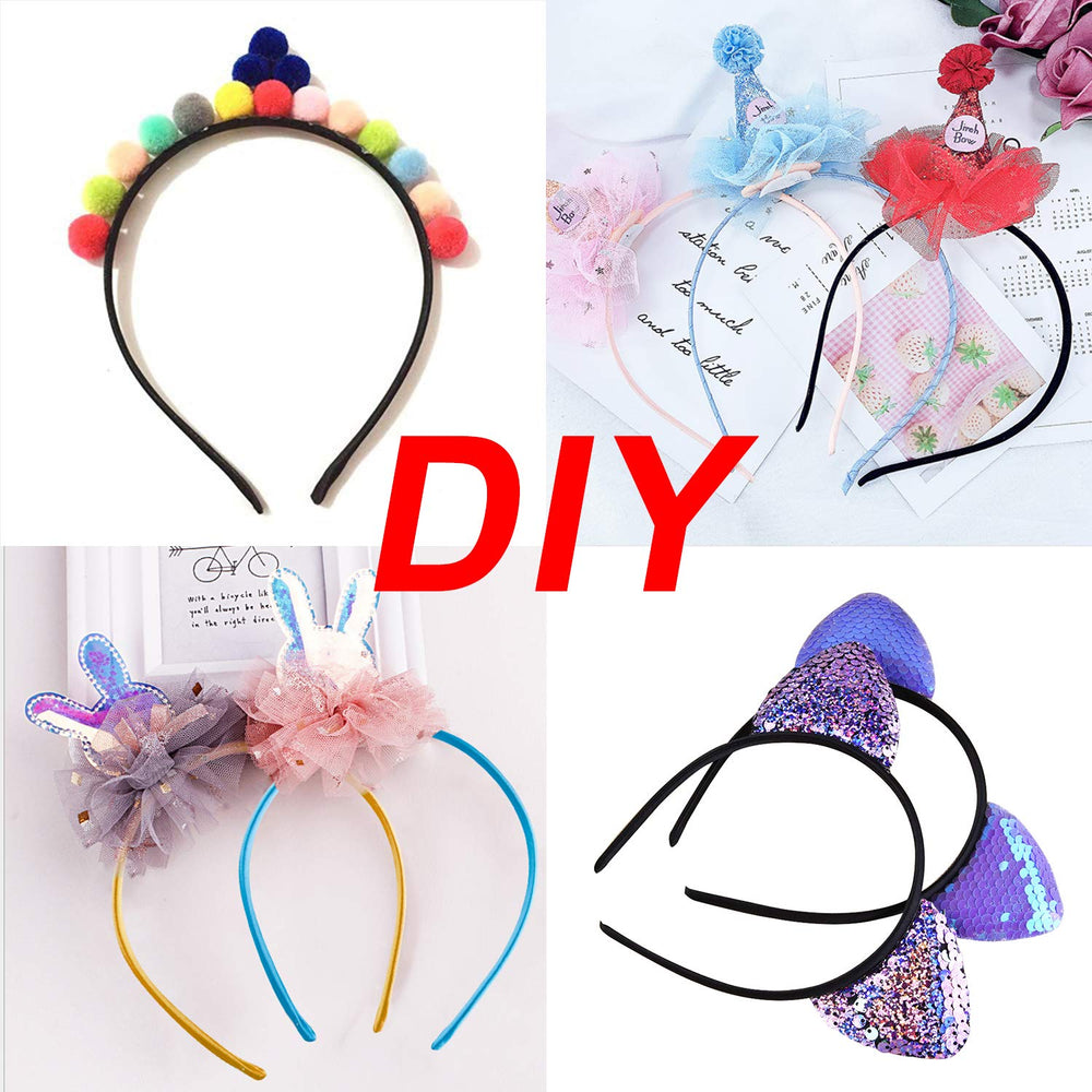 Duufin satin headbands DIY craft setup invites creative, personalized accessories.