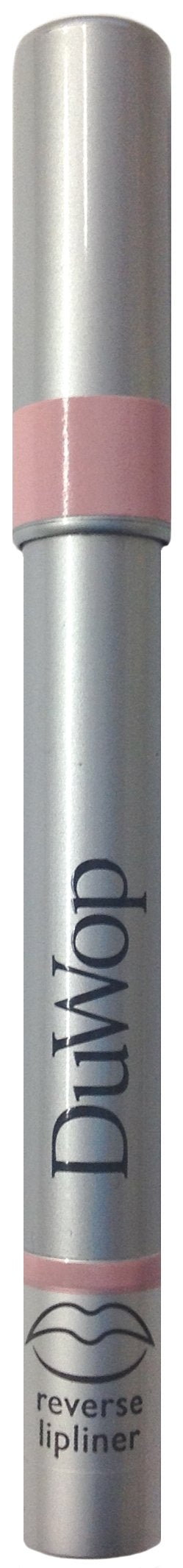 DuWop Reverse Lipliner colorless pencil glides smoothly for precise lip shaping.
