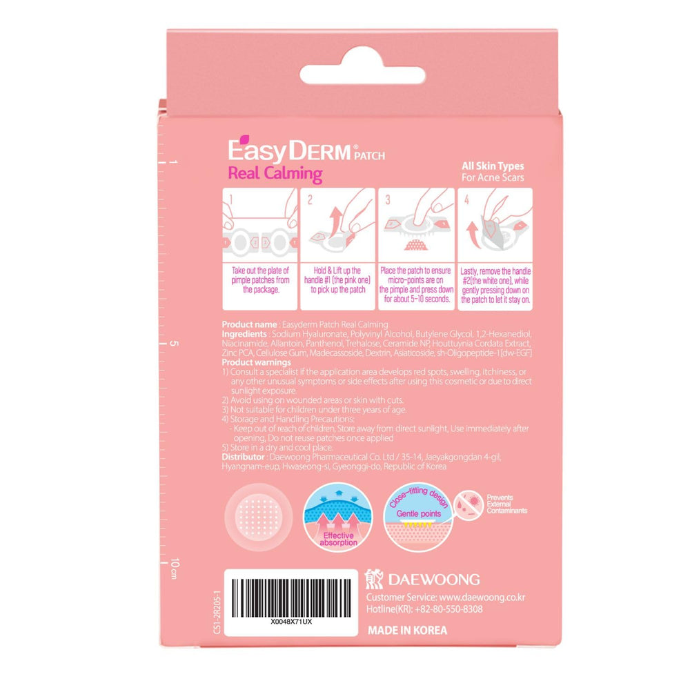 DWEasyDerm travel-friendly packaging enables easy on-the-go pimple care.