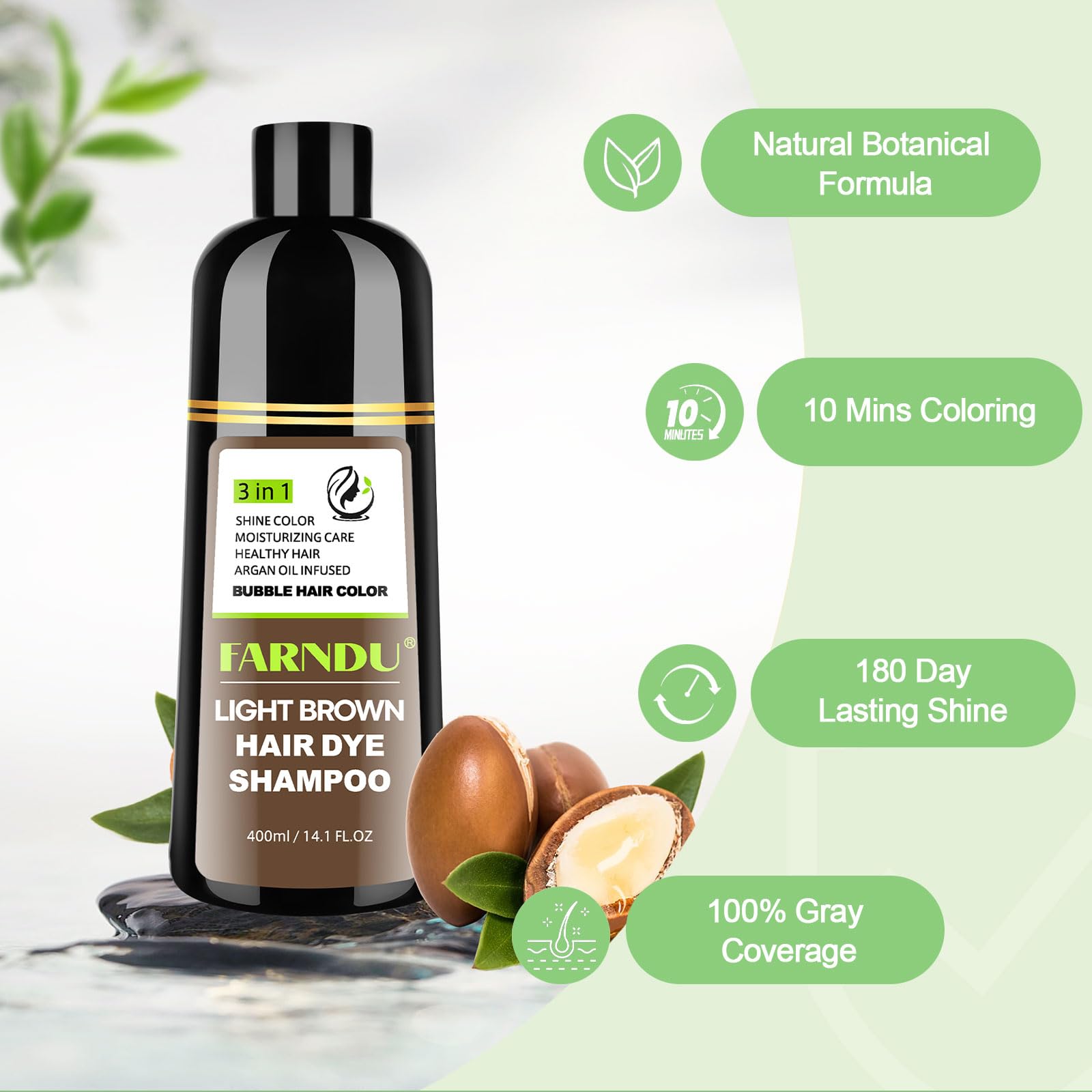 DYEING 221 BC Farndu light brown color result with natural glow