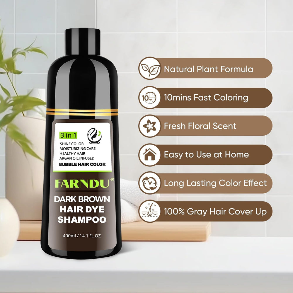 Hair with enhanced shine after FARNDU color wash