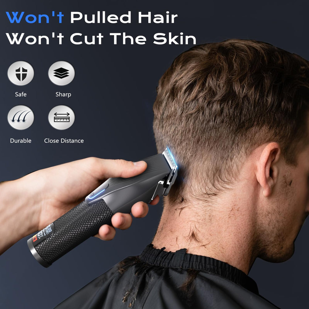 Dyflexifurn hair clipper LED display highlights battery level and speed for easy grooming