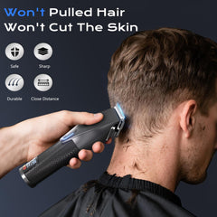 Dyflexifurn hair clipper LED display highlights battery level and speed for easy grooming