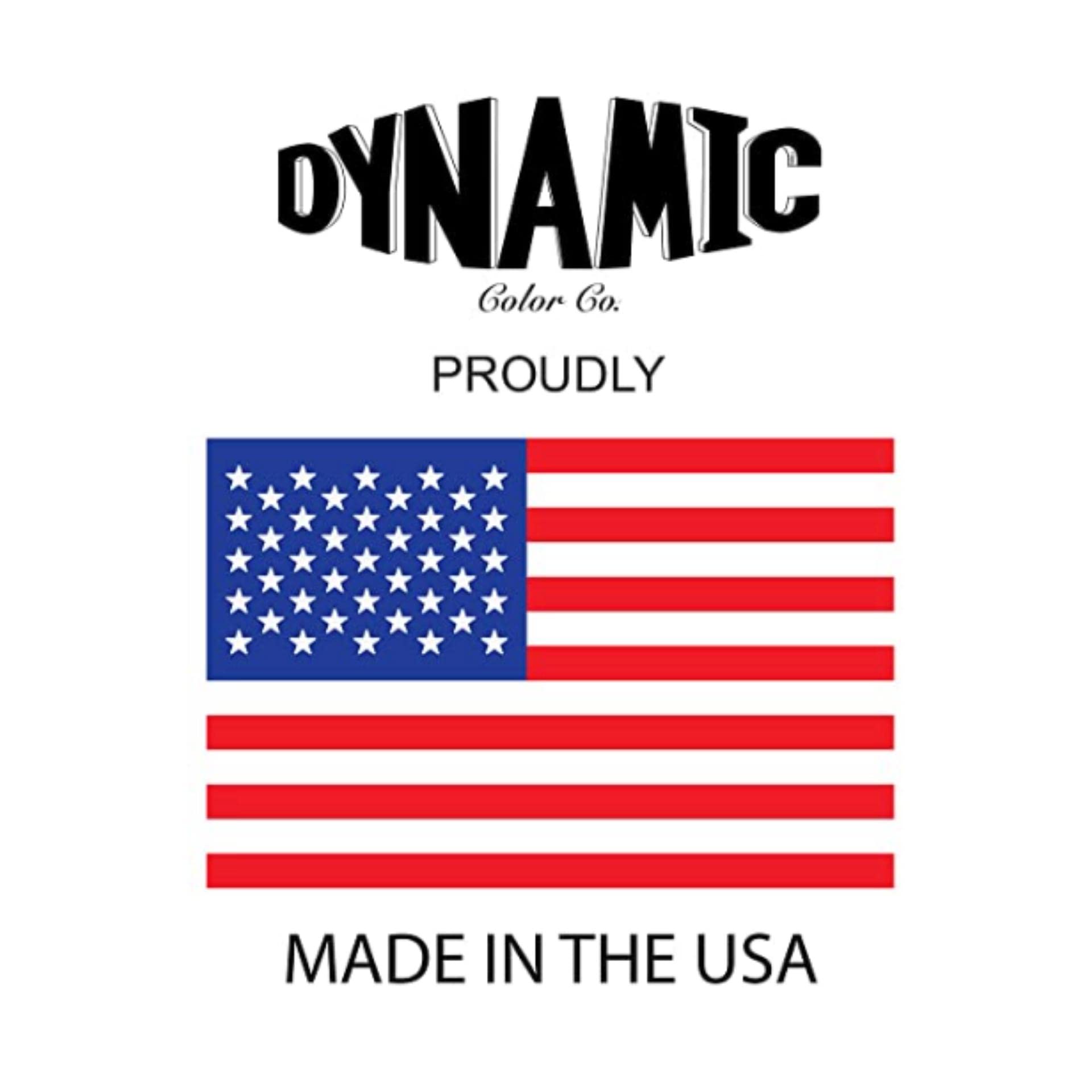 Dynamic Color Co 8oz bottle packaging emphasizes authenticity and color range