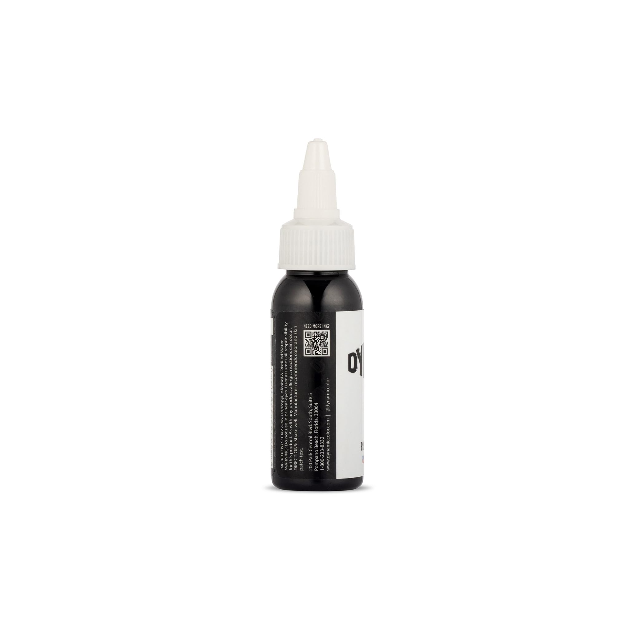 Dynamic Color Co black ink label highlights USA-made quality