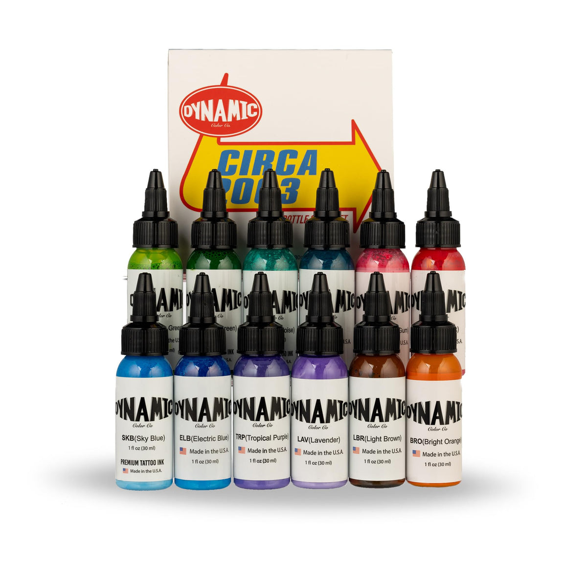 Dynamic Color Co Circa Color Set Electric Blue ink for bold outlines and shading.