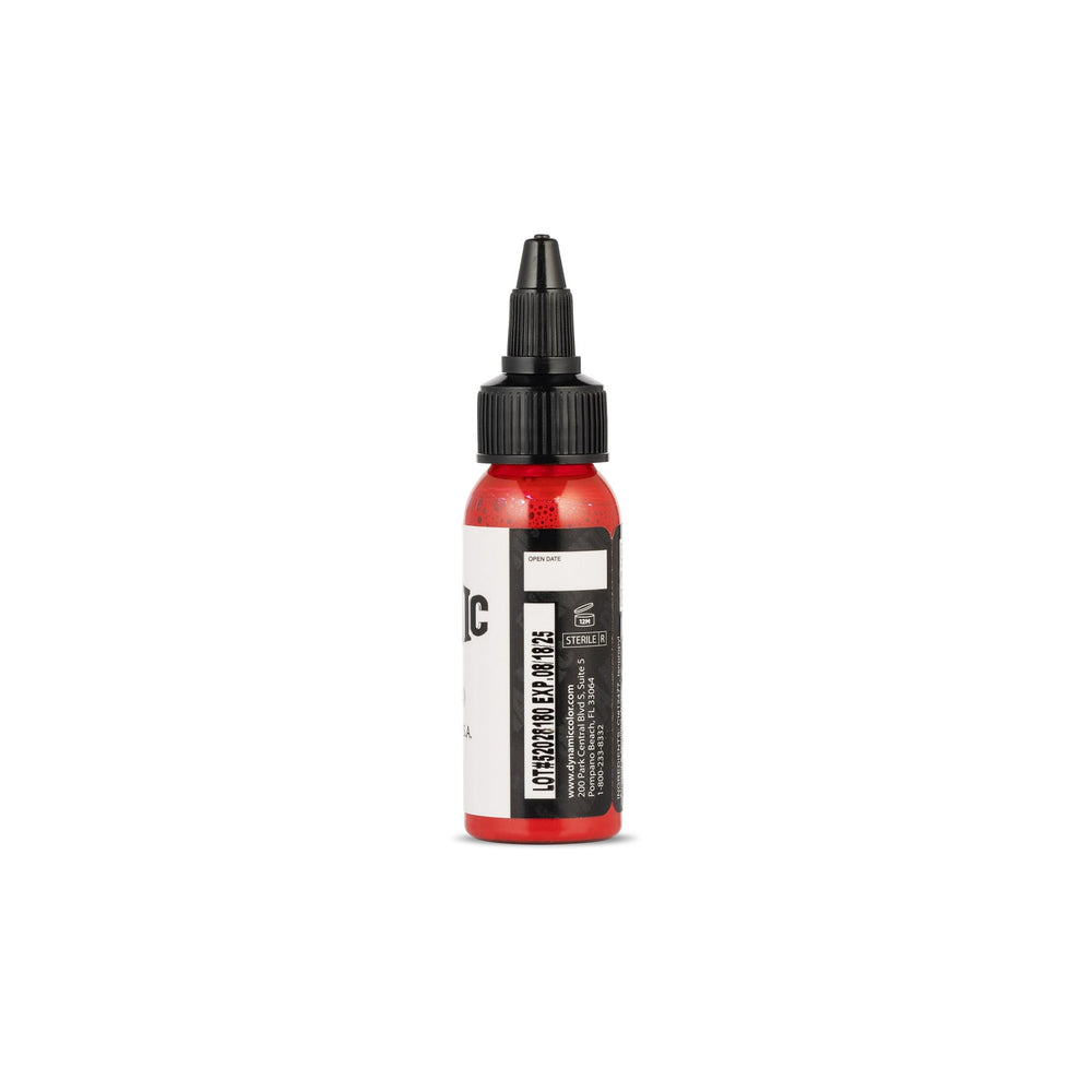 Dynamic Color Co Fire Red - envase esterilizado para sesiones seguras.