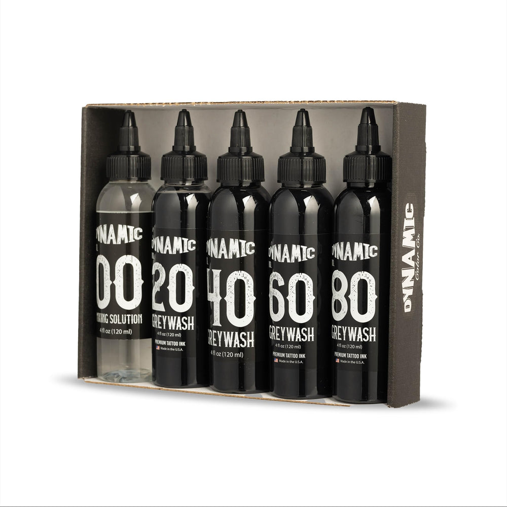 Dynamic Color Co greywash mixing solution bottle demonstrates quick blending for custom tones.