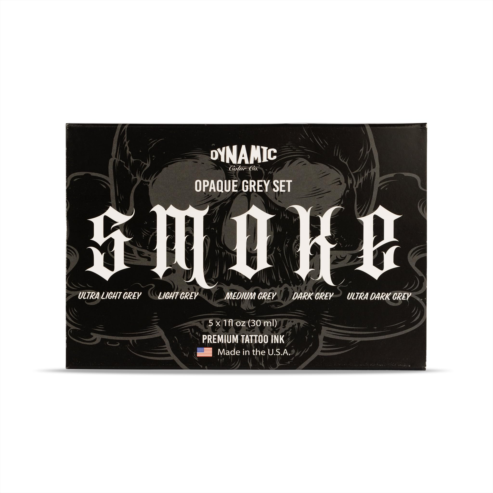 Dynamic Color Co Smoke Set ultra-light grey ink for subtle grayscale shading.