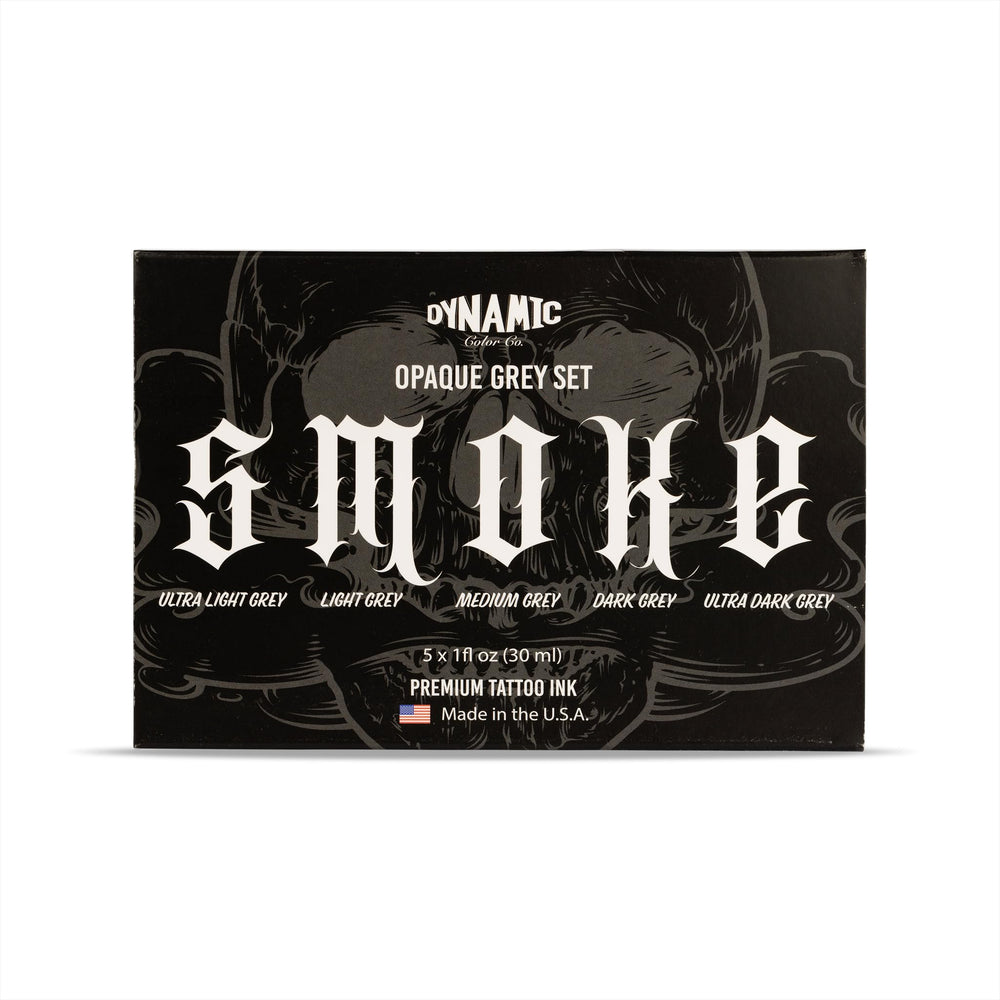 Dynamic Color Co Smoke Set ultra-light grey ink for subtle grayscale shading.