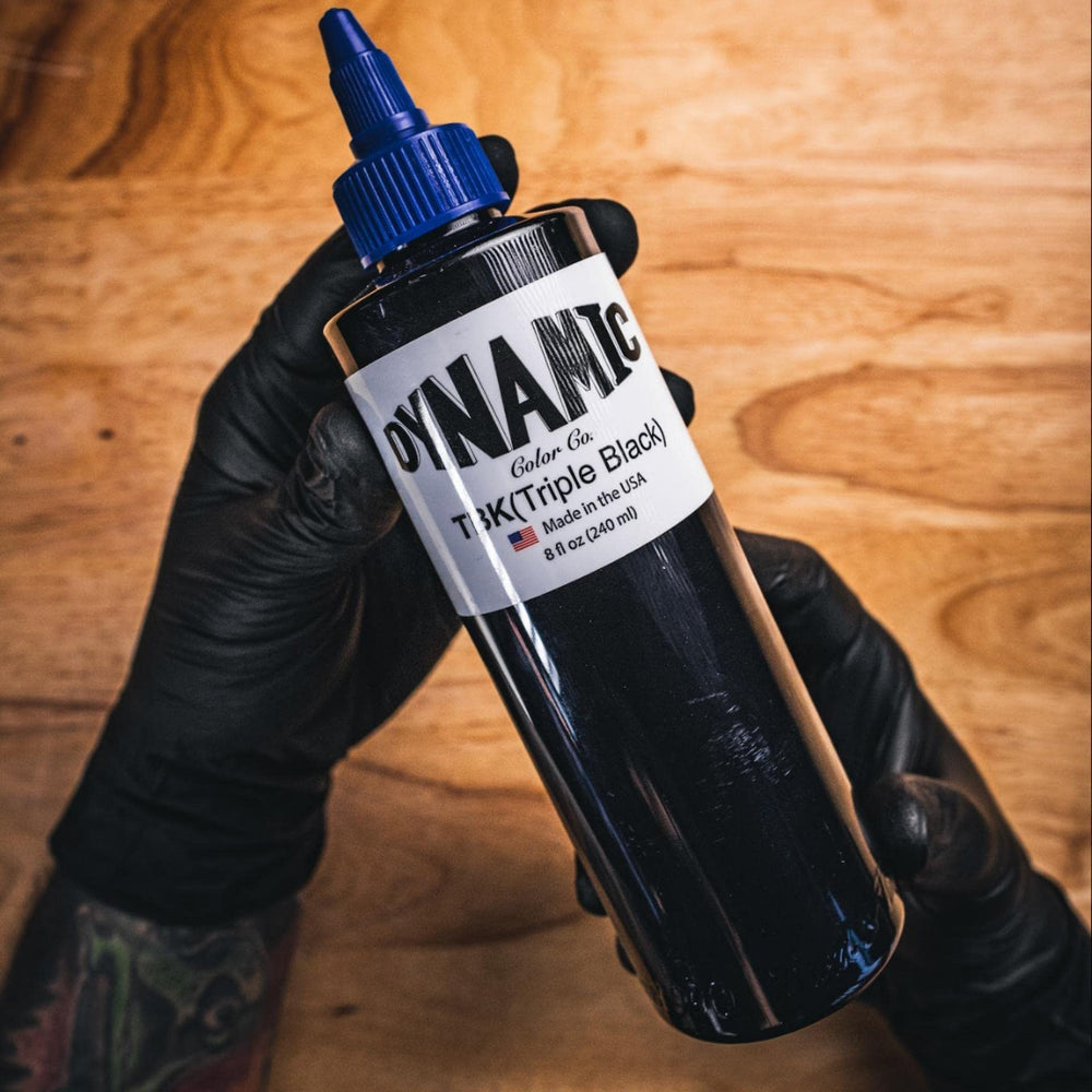 Dynamic Color Co Dynamic Color Co Triple Black Ink Bottle 8oz — Bold Deep Black for Pro ...