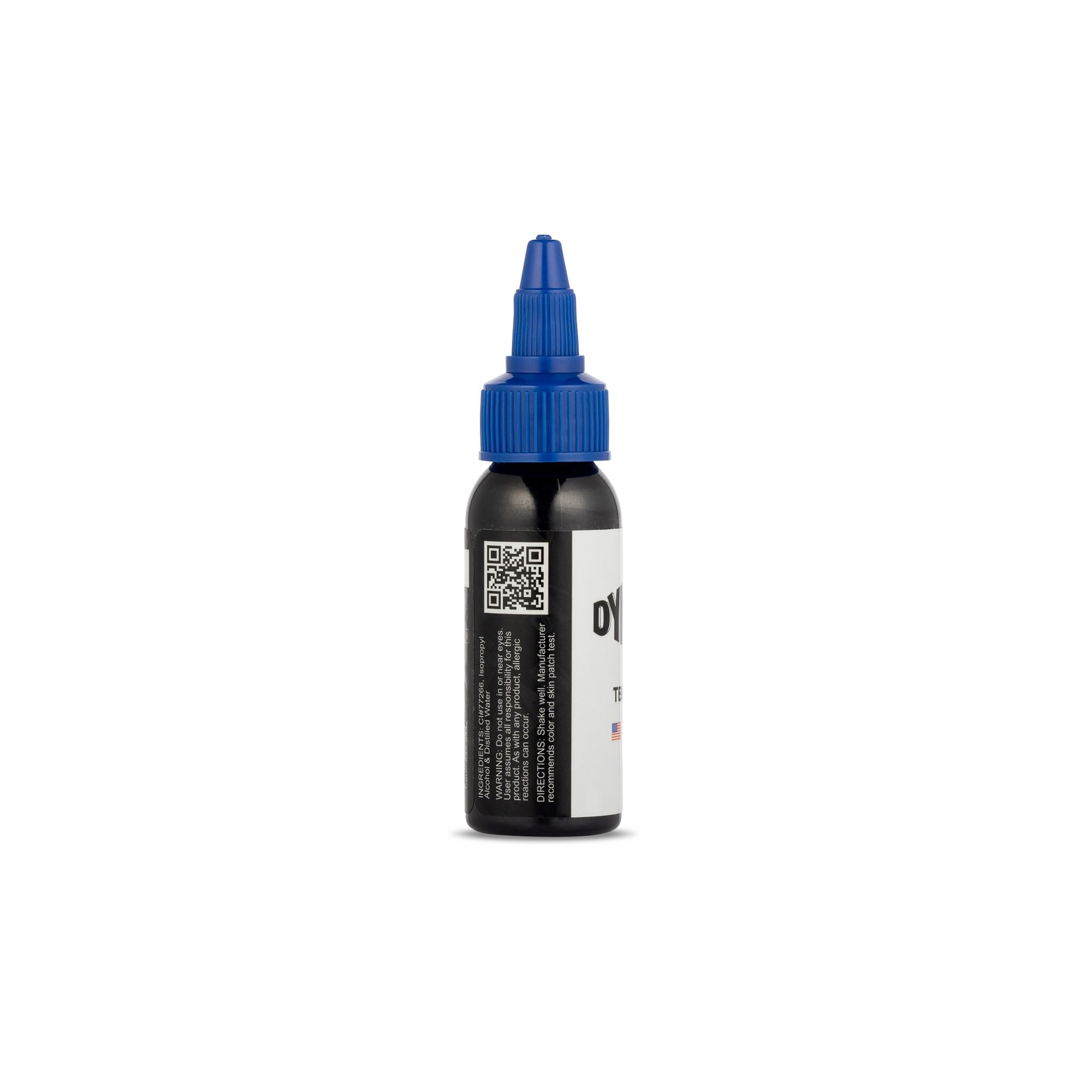 Dynamic Color Co Triple Black Ink Bottle 1oz in-use stroke demonstrates versatility for lining