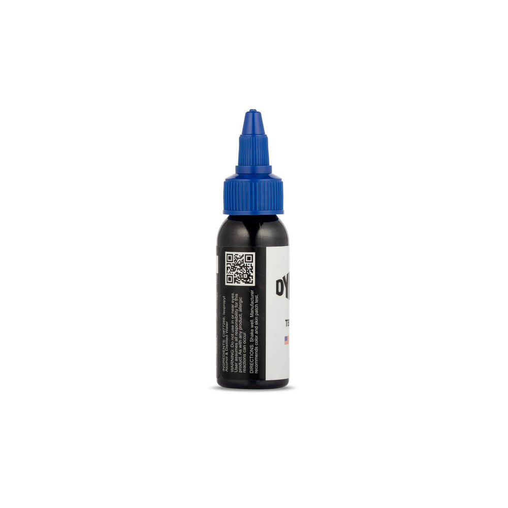 Dynamic Color Co Triple Black Ink Bottle 1oz in-use stroke demonstrates versatility for lining