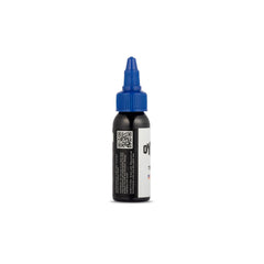 Dynamic Color Co Triple Black Ink Bottle 1oz in-use stroke demonstrates versatility for lining