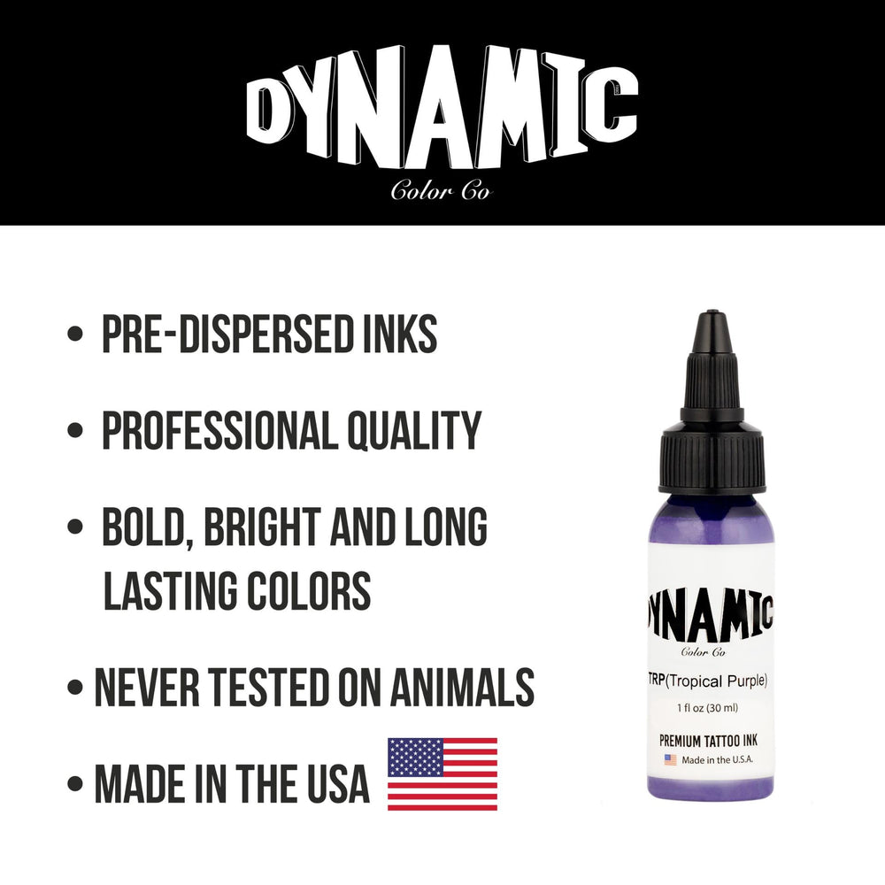 Dynamic Color Co Tropical Purple vegan and cruelty-free ink option.
