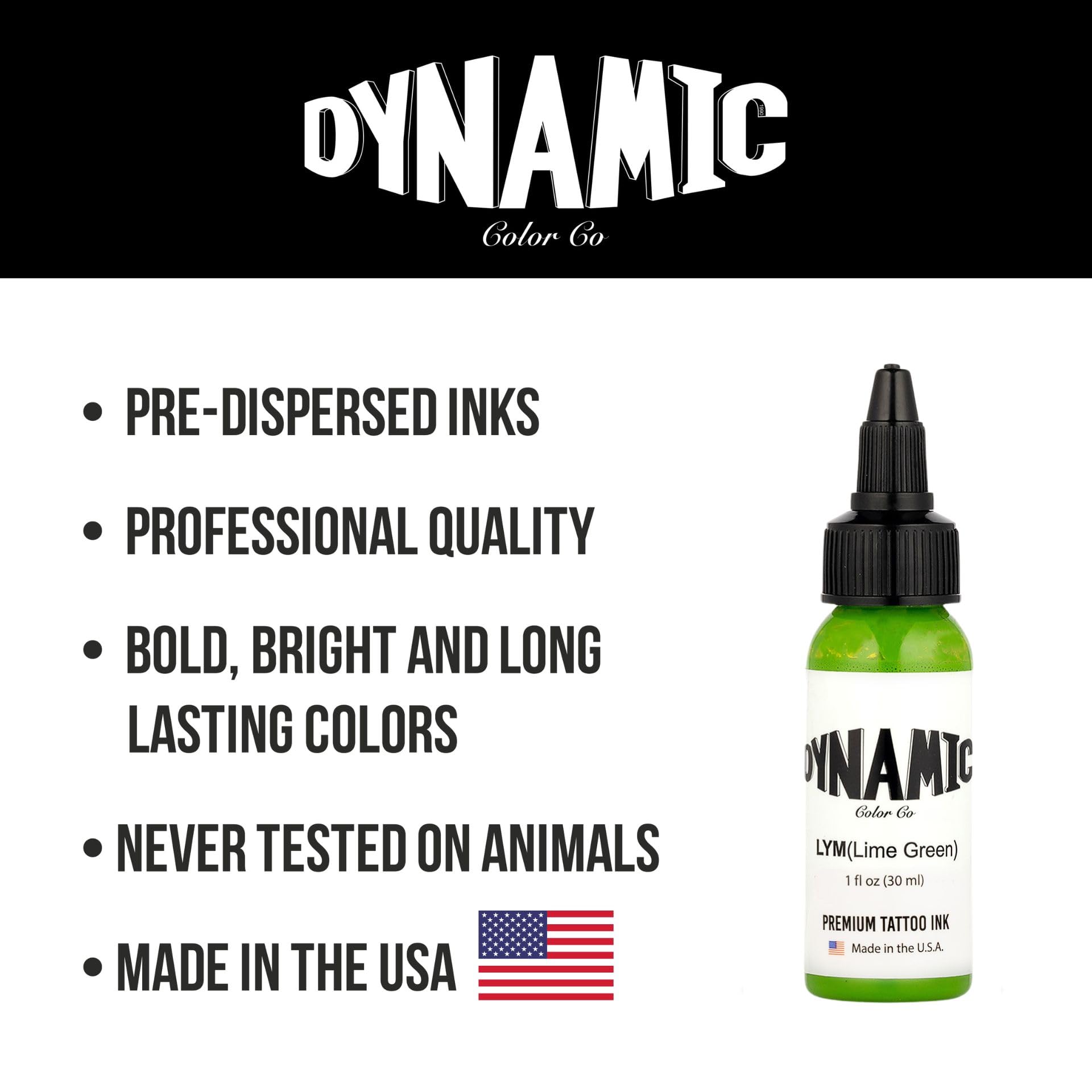 Dynamic Color Co USA-made ink with anti-counterfeiting packaging signals trust.