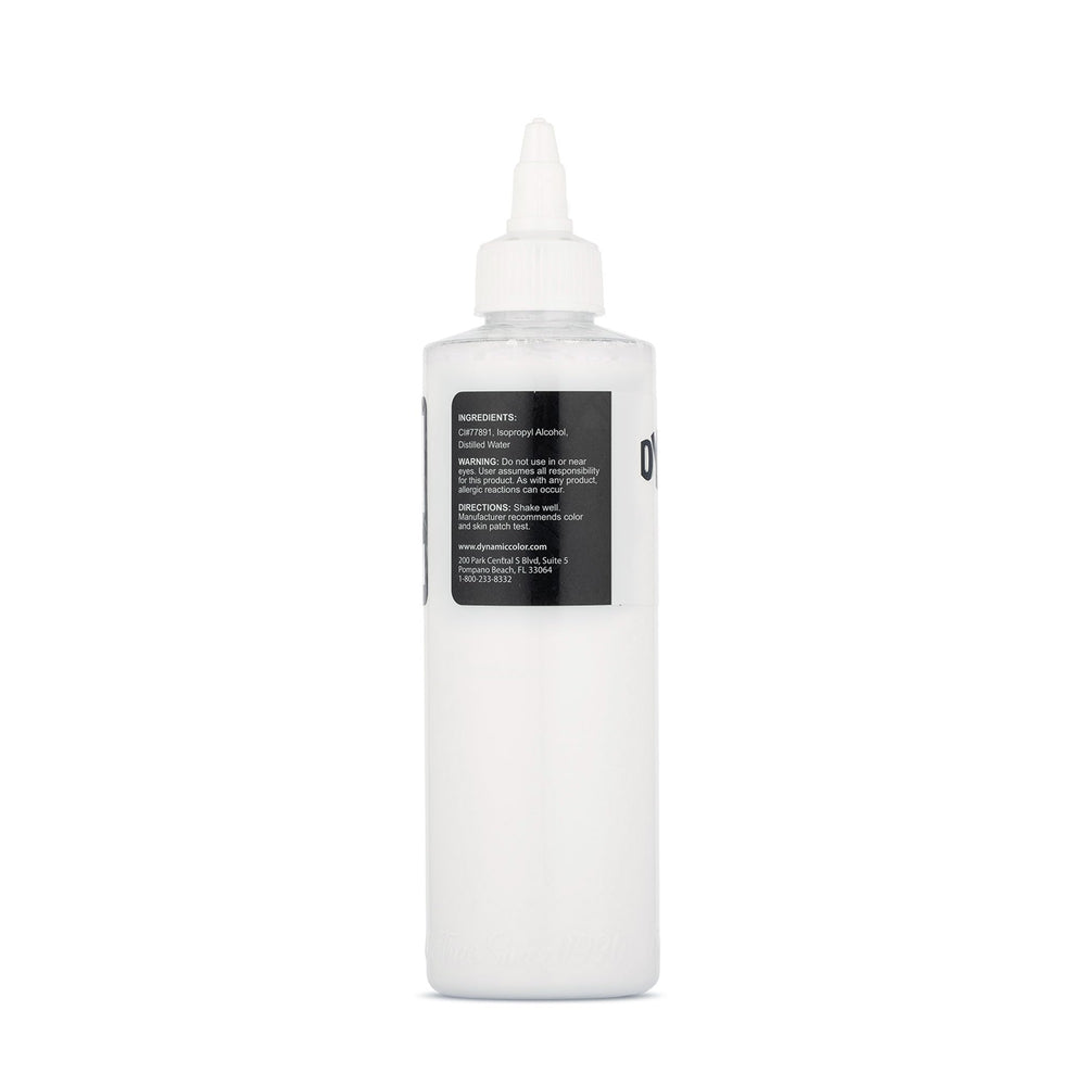 Dynamic Color Co white tattoo ink color swatches reveal 30 vibrant pigments for custom blends.
