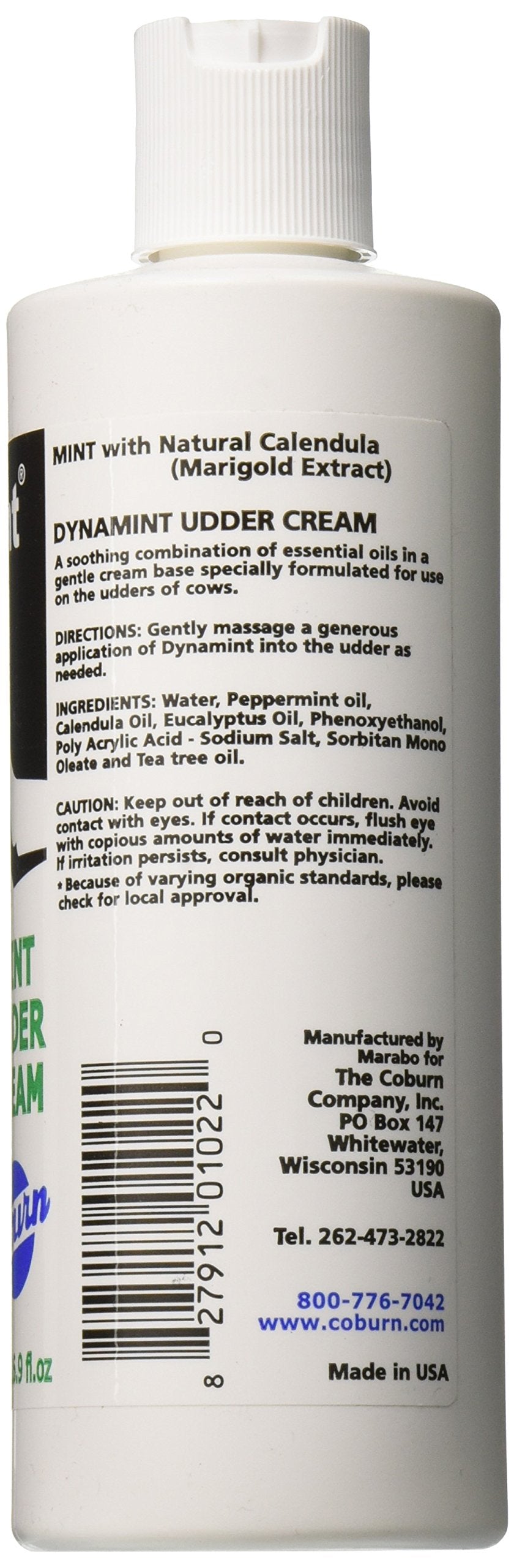 Dynamint Udder Cream texture close-up shows non-greasy absorption